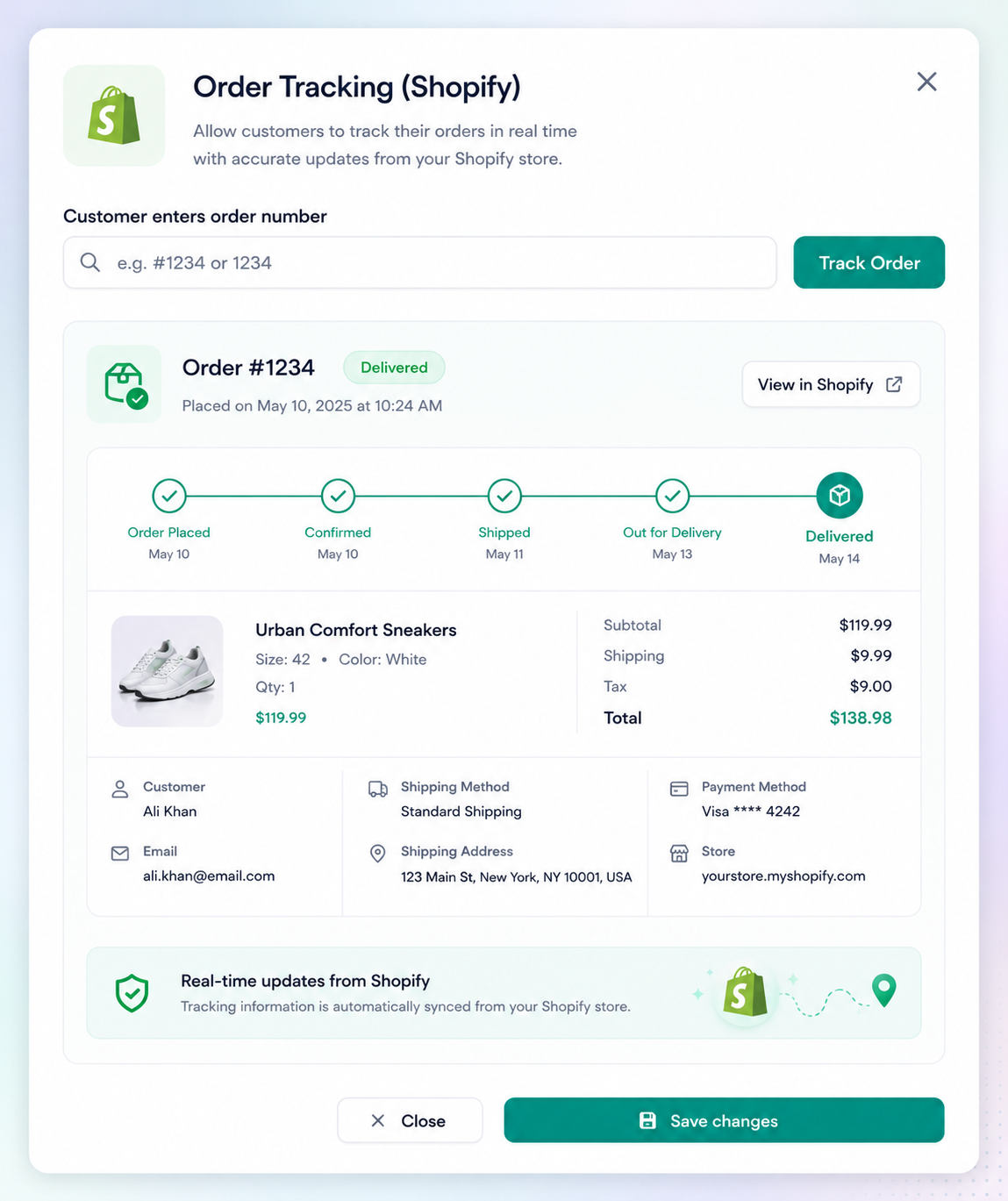 Order Tracking