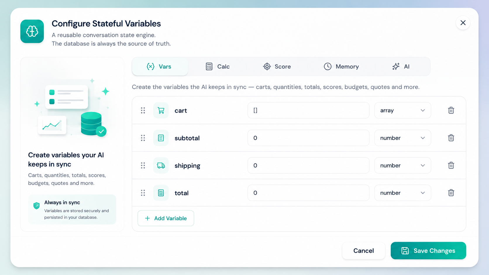 Stateful Variables